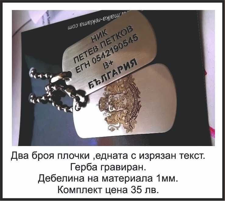 Дог Таг,Военни плочки