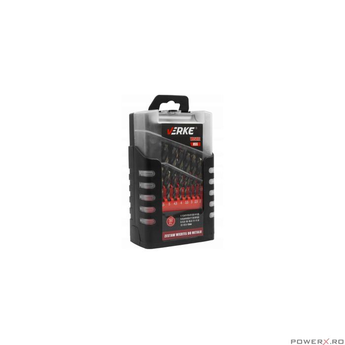 Set 25 burghie pentru metal 1-13mm Verke