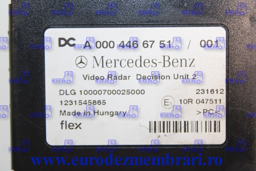 calculator video radar mercedes actros mp5 a0004466751