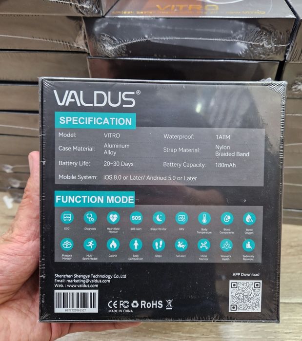 Valdus Vitro smart bracelet sotuvda .Juda ham ko'p funksiyalarga ega с