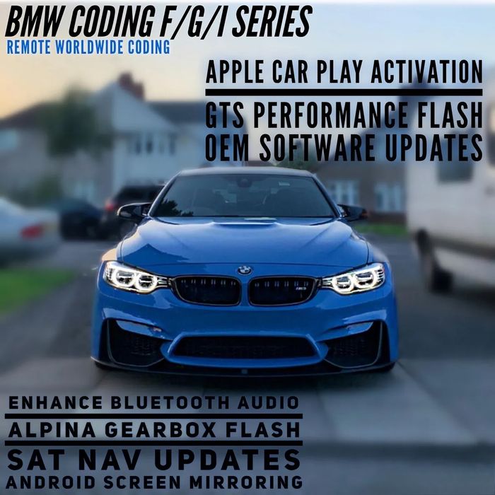 Отключване на всички екстри, кодиране БМВ 100лв/ BMW carplay