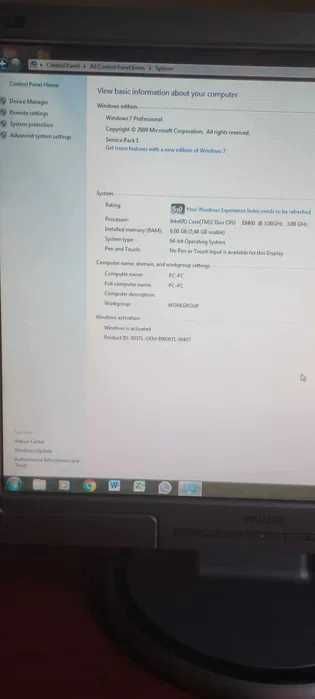 Компютър Lenovo с инсталирани програми, Монитор KTC