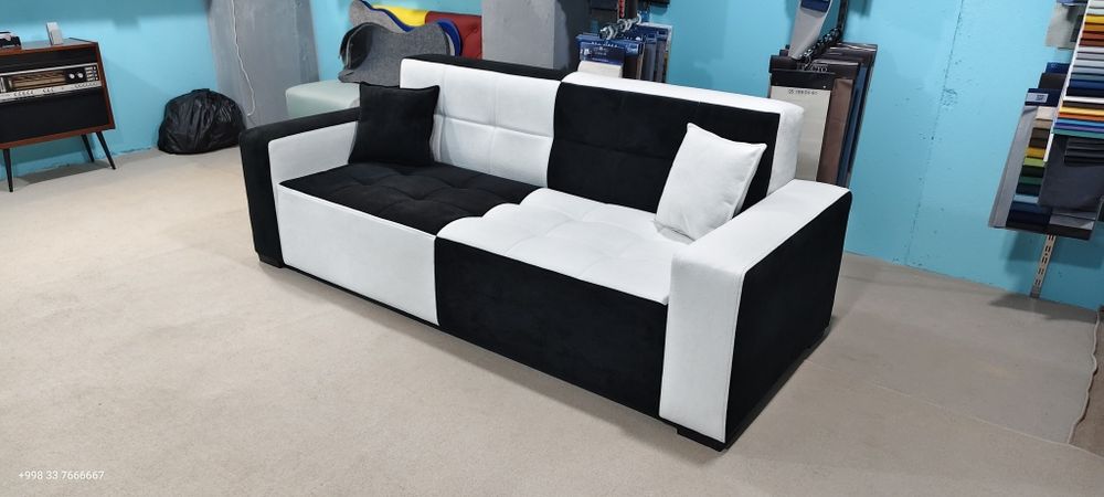 Диван для дома и офиса ткань букле