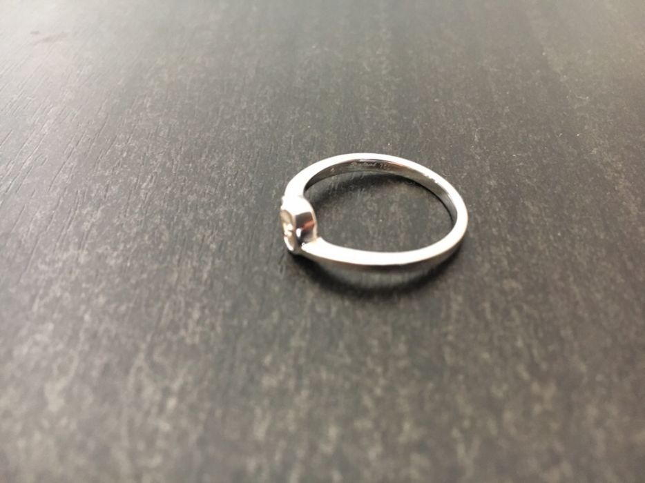 Inel de logodna aur alb 18K cu diamant - Rafael Jewelry