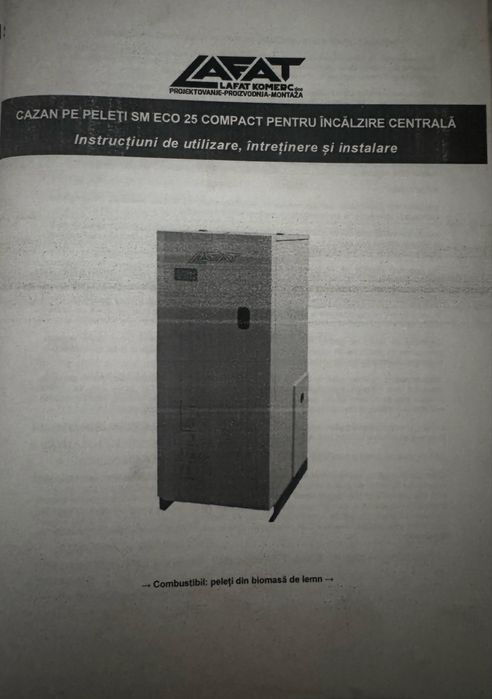 Vand Centrală pe peleți Lafat SM Eco 25 kW Compact - An 2019