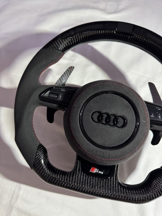 Volan Audi cu LED facut la comanda, custom , a3 a4 a5 a6 a7 a8 !