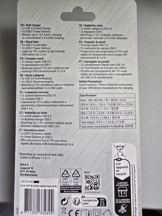 Dual wall charger 48buc