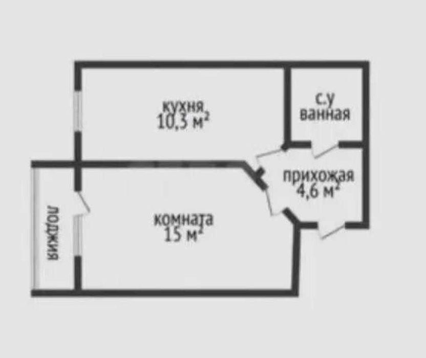 1-комнатная микрорайон Юбилейный