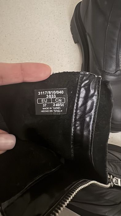 Ботинки Zara из натуральной кожи
