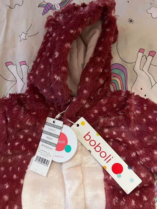 Бебешки плюшен гащеризон