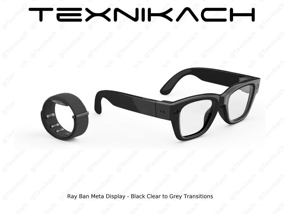 Новый! Ray Ban Meta Display - Black Clear to Grey Transitions Доставка
