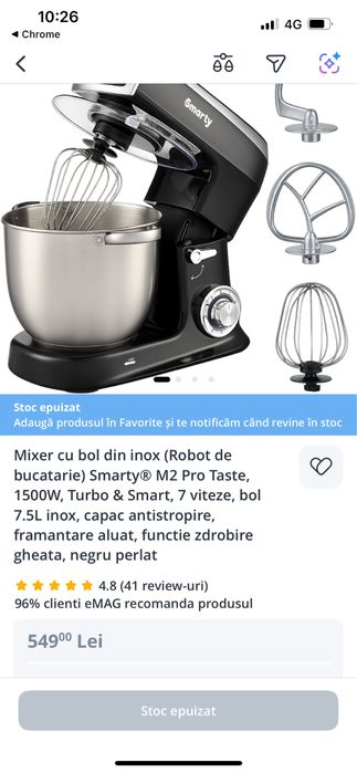 Smarty mixer cu bol