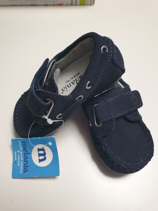 Incaltanunte băieți, mărimea 11,mocasini NOI,piele, MELA