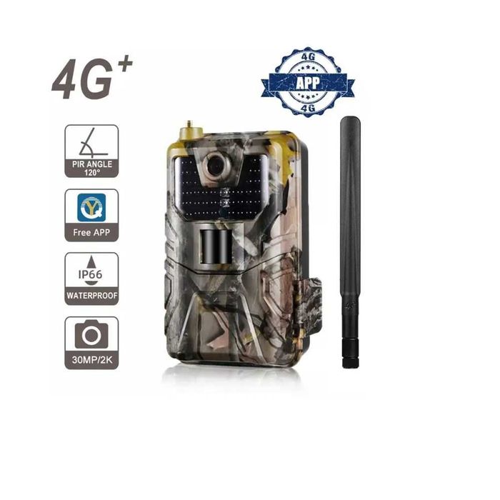 Ловна камера Фотокапан  сим карта  HC-900Pro 4G 30Mp 4k Live Video App