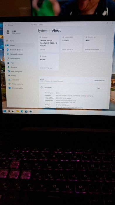 ASUS TUF Gaming F15 FX506HF