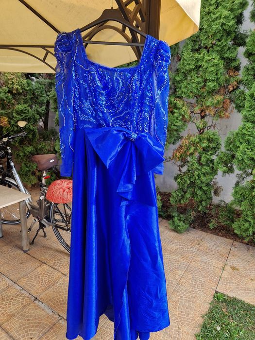 Vand rochie eleganta deosebita albastru, Marimea L