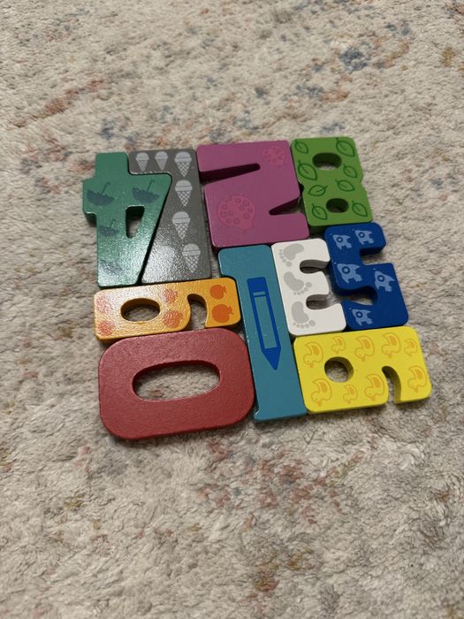 Пазл из дерева Цифры