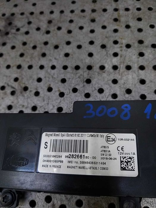 Modul calculator bluetooth peugeot 3008 2 2018 982826618000