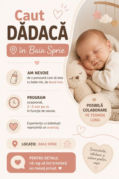 Caut dadaca in Baia Sprie