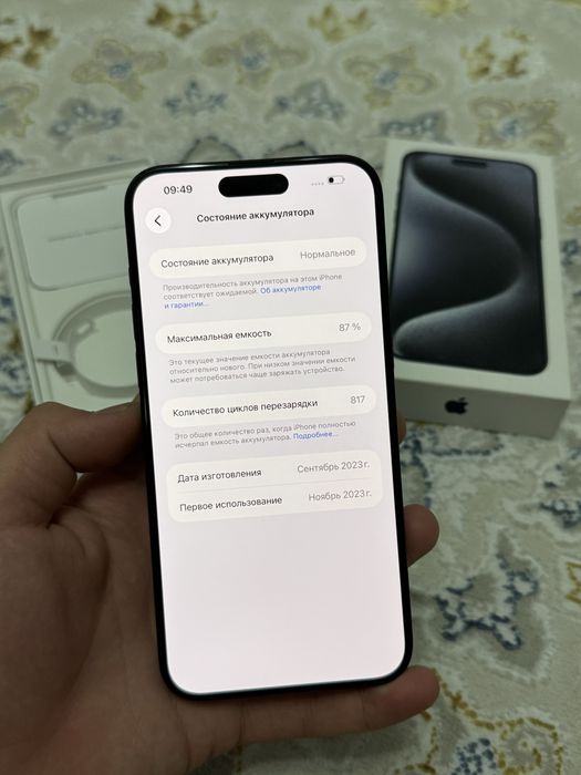 Айфон iPhone 15 Pro Max 256GB 87%