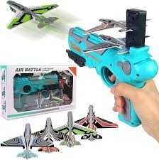 Lansator de avioane de jucarie, 4 avioane incluse