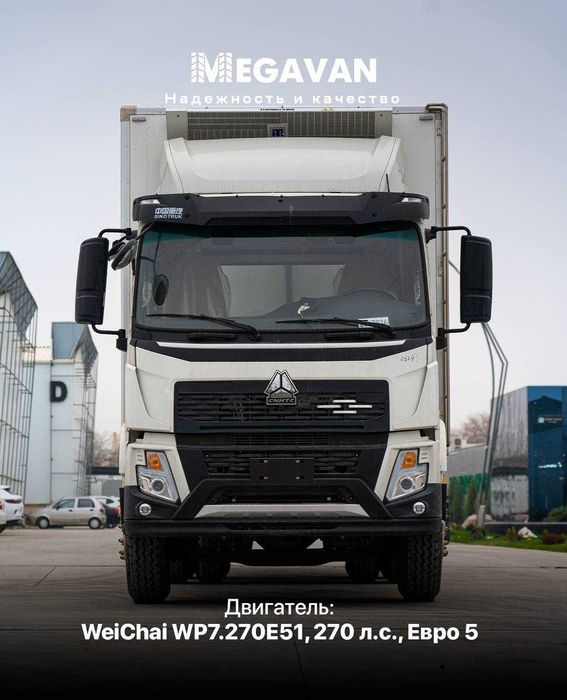 Howo V5X 6x4 refrijerator ENG QULAY SHARTLARDA