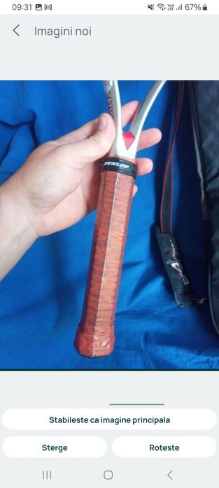 Racheta Paleta Tenis - Dunlop Carbon + Husa originala - stare perfecta