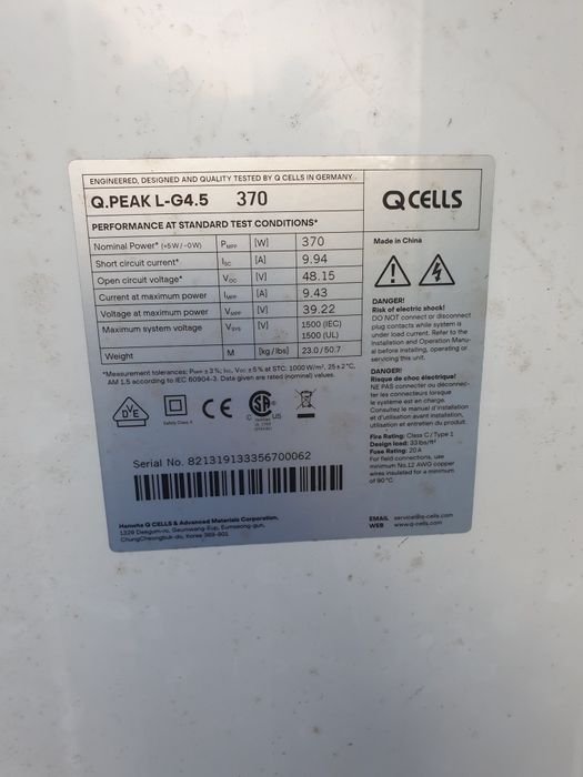 Vind 10 panouri fotovoltaice monocristaline  370w
