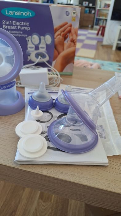 Pompă de sân electrică 2 în 1 Lansinoh