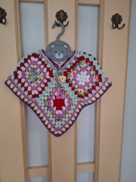 Poncho crosetat copii.