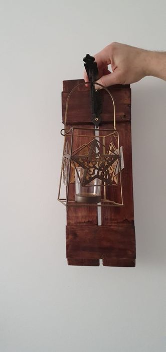Suport perete lumânări handmade