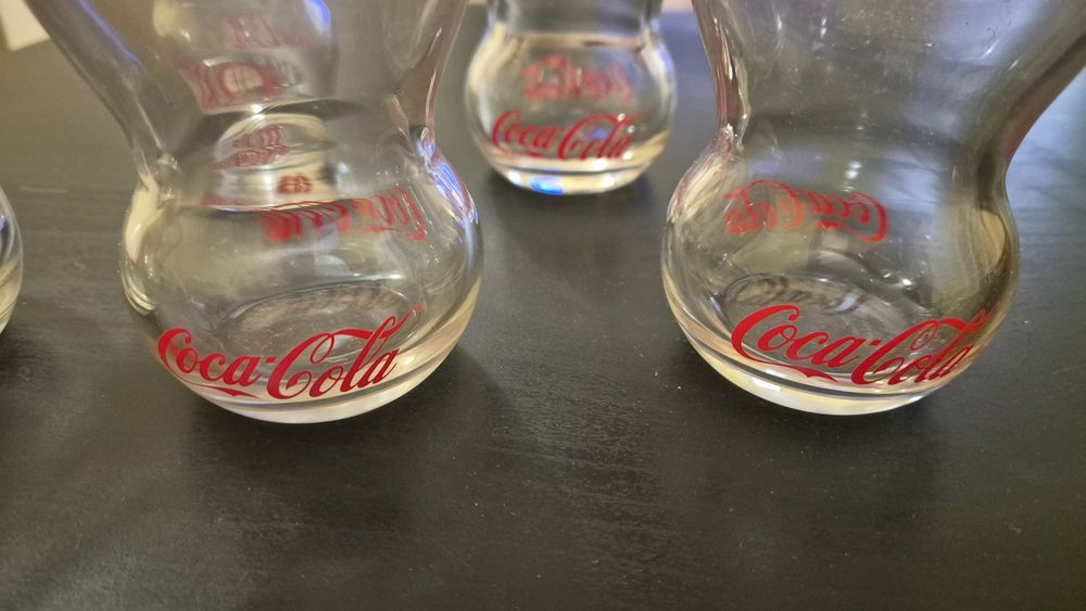 5 броя ретро чаши Coca Cola / Кока Кола / Обща цена