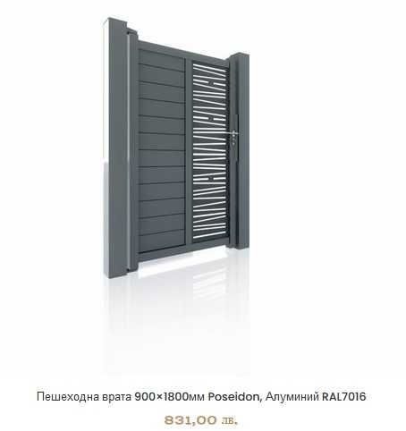 Готови алуминиеви екстериорни врати