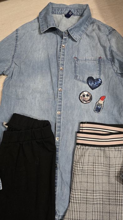 Лот клинчета+ризка за момиче 152см