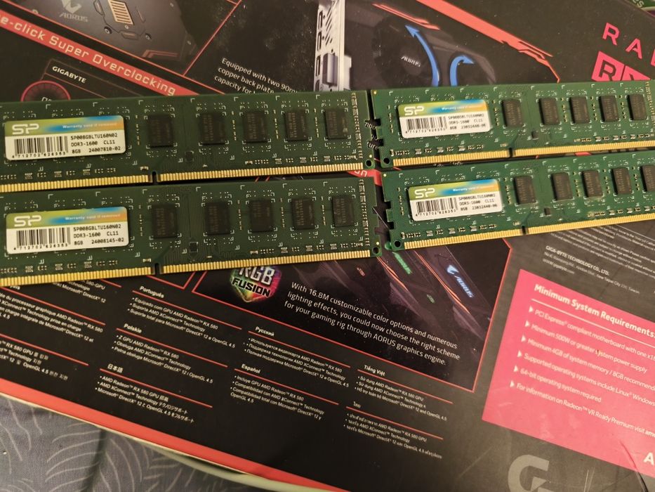 SP 32GB DDR3 1600MHz оперативна RAM памет