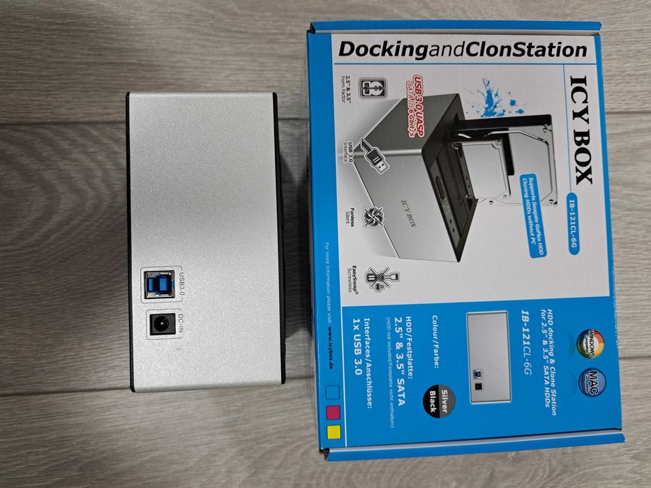 Unitate externa Docking station icy box ib121cl - 6g
