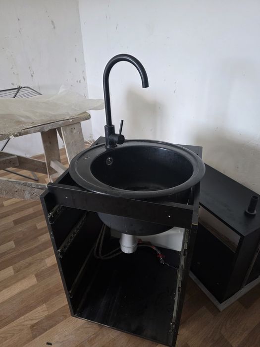 Керамика мойка + шкаф