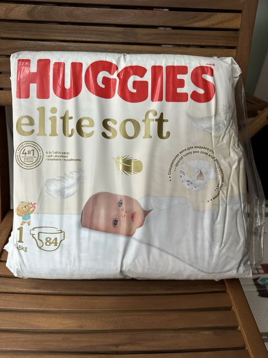 Подгузники для новорожденных Huggies Elite Soft