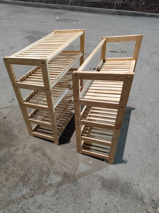 Деревянные полки для обуви!