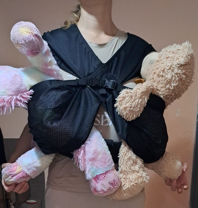 Marsupiu gemeni minimonkey 3-12 kg x 2 copii