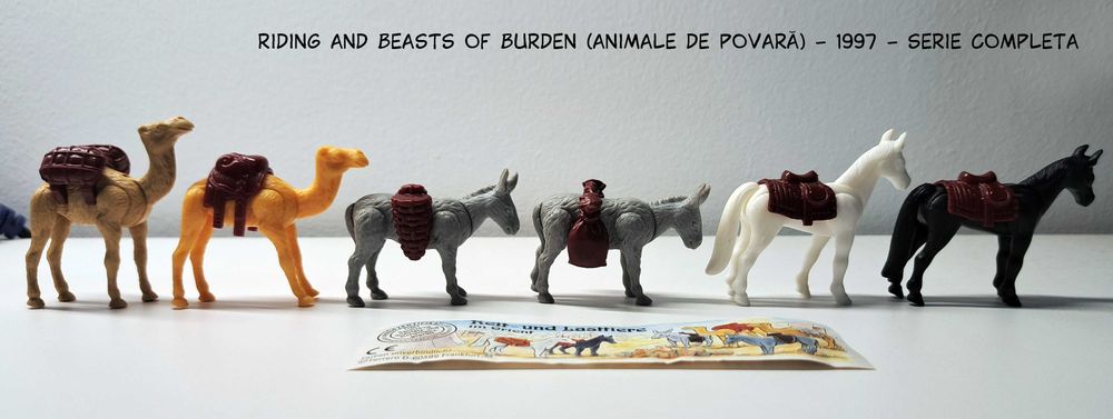 Lot 2 serii Kinder din anul 1997 in cutie compartimentata