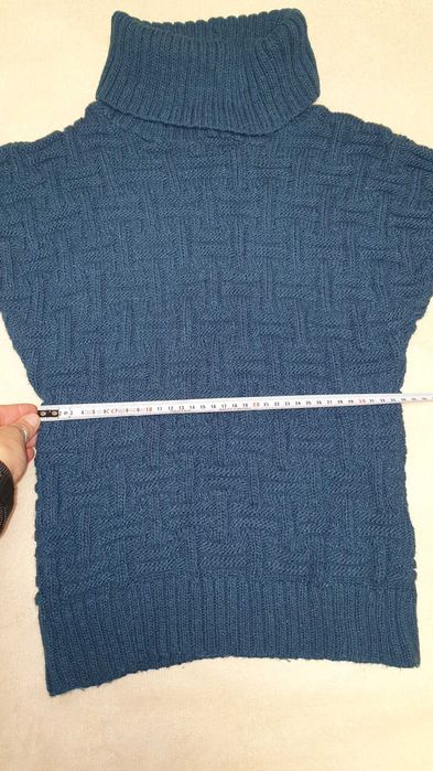 Bluza cu maneca scurta turquoise, mar S / 36