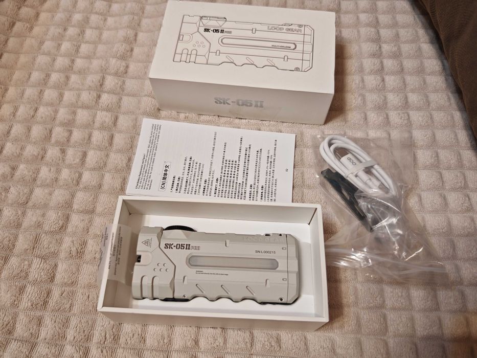 LOOP GEAR SK-05 II Pro – мощен мултифункционален фенер, чисто нов, пълен комплект