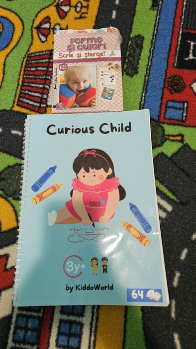 Caiet si fise scrie si sterge pt copii