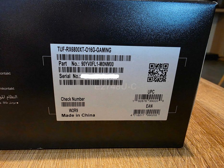 Видеокарта ASUS TUF GAMING Radeon RX 6800 XT OC Edition