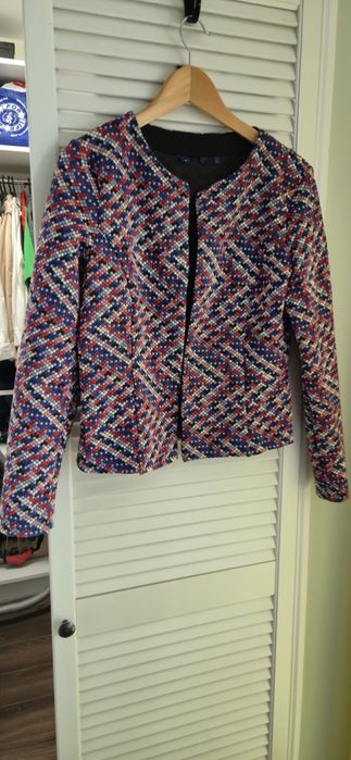 Сако/блейзър MANGO р-р L, TOM TAILOR р-р L,сако (розово), сако (кафяво) каре