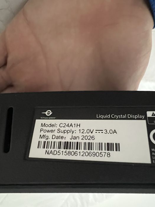 Monitor 240hz Titan Army c24a1h