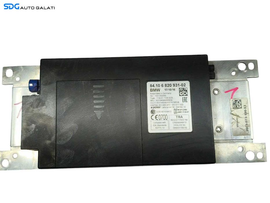 Unitate Modul Calculator Bluetooth BMW Seria 5 F10 F11 2009 - 2014 Cod 6820931-02 [LR1204]