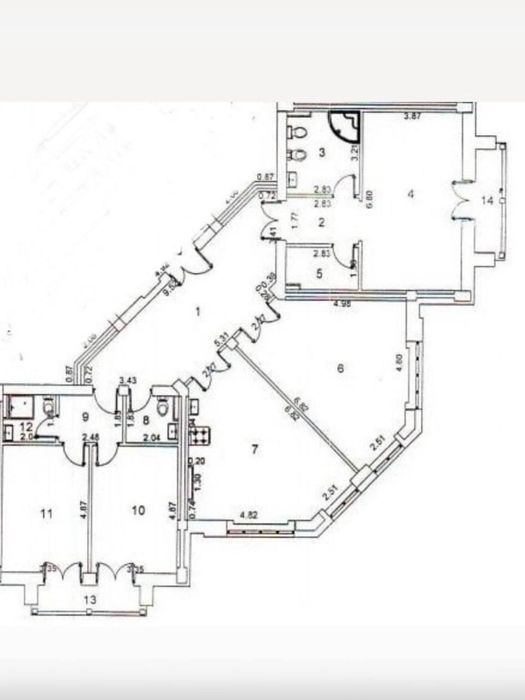Продается 4х ком квартира, ЖК Габус, ор-р: Алайский рынок, 186м²