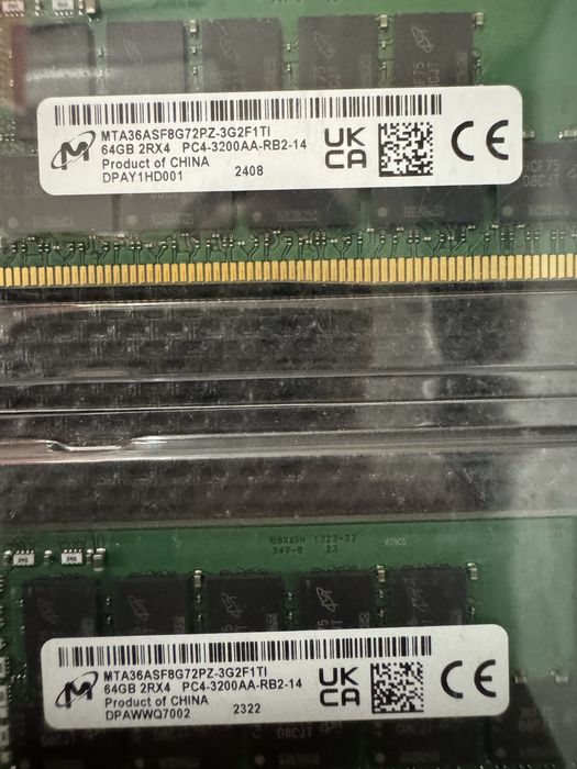 Memorie server 64GB DDR4 ECC REG 3200MHz Micron SK Hynix rdimm